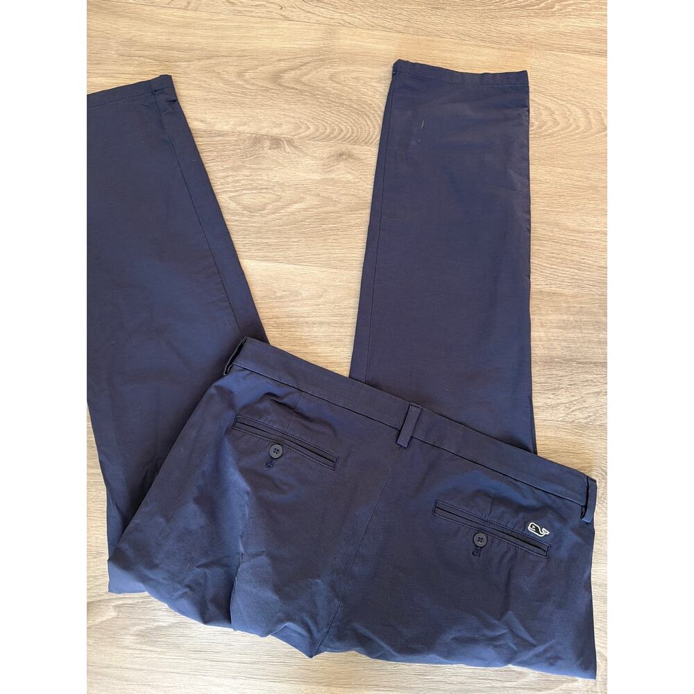 Vineyard Vines Performance me s size 36x30 navy blue pants golf - Picture 2 of 4